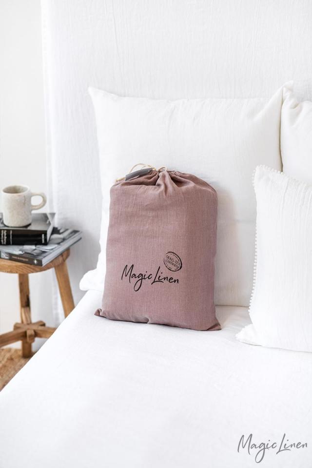 WOODROSE LINEN SHEET SET (4 PCS) - touchGOODS