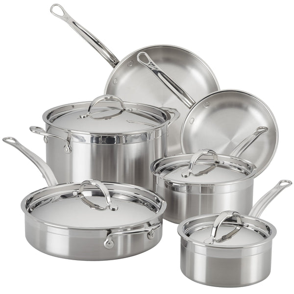ProBond Professional Clad Stainless Steel Ultimate Set, 10-piece - touchGOODS
