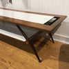 Mid-Century Modern Walnut and White Laminate Coffee Table | touchGOODS