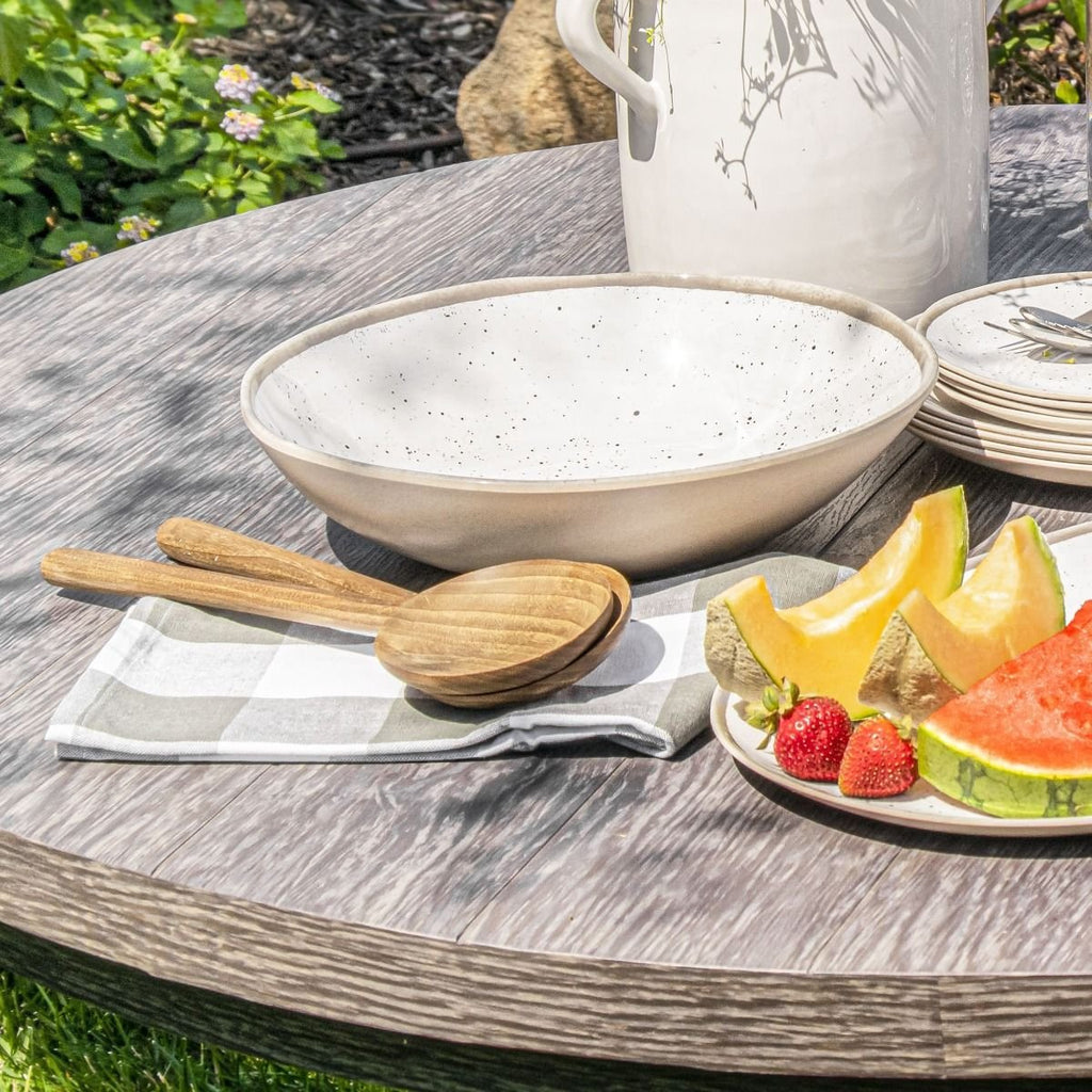 Retreat Pottery White Serve Bowl 12" - touchGOODS