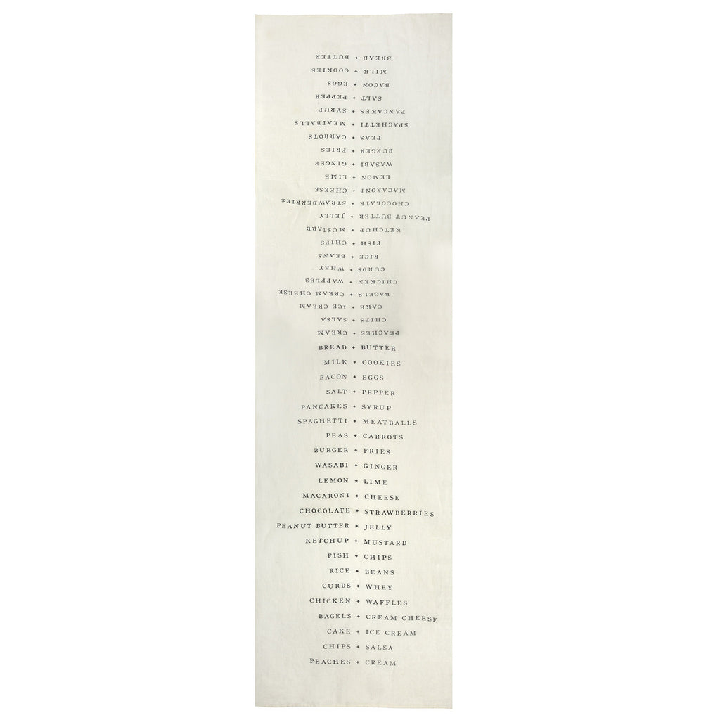 Pairings Table Runner, Oyster White - touchGOODS