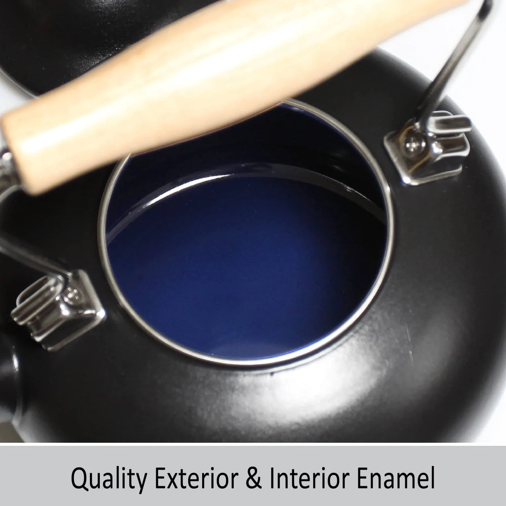 Matte Black Carinawood Tea Kettle (1.8 QT) - touchGOODS