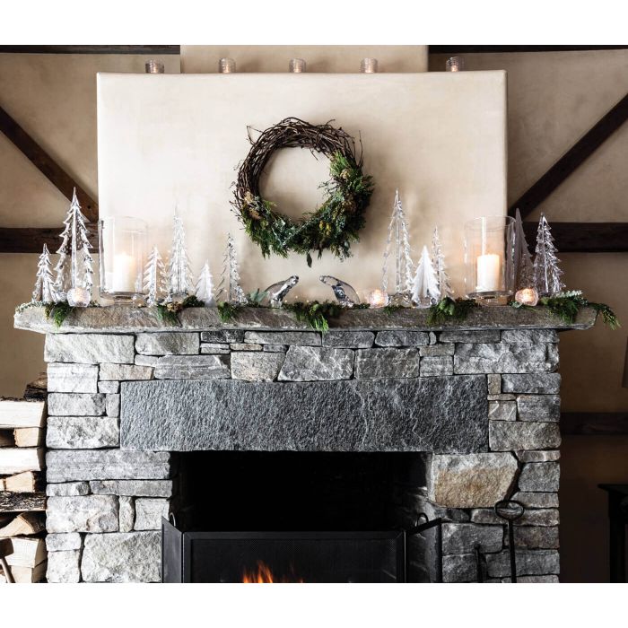 SNOWY BRANCHES EVERGREEN Christmas Trees - touchGOODS