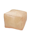 Cube Leather Pouf | touchGOODS