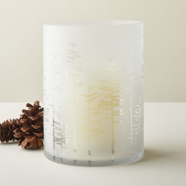 White Tall Trees Lantern, Large - touchGOODS