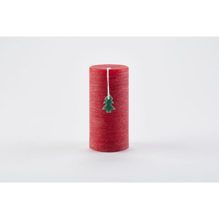 Rustic Tree Pillar Candle - touchGOODS
