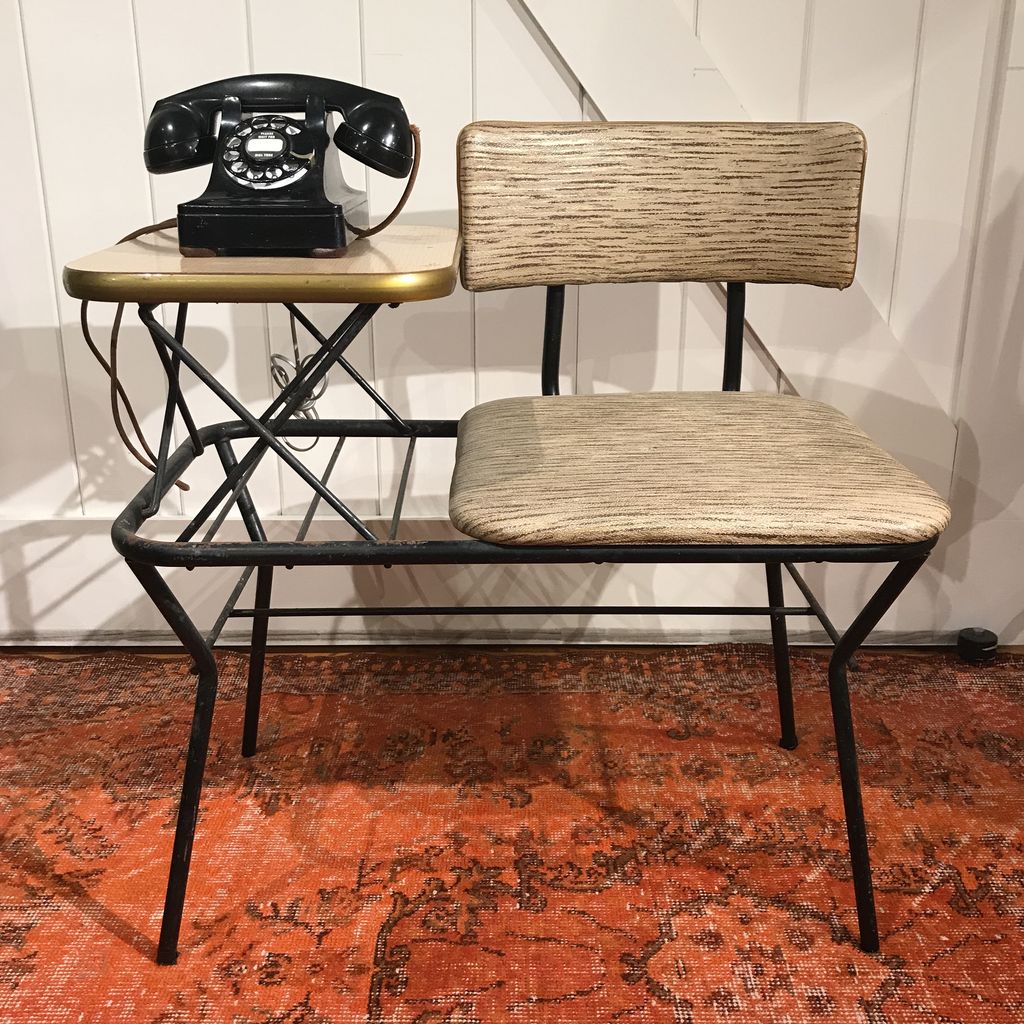Vintage 1960s Mid-Century Modern "Gossip Bench" | touchGOODS