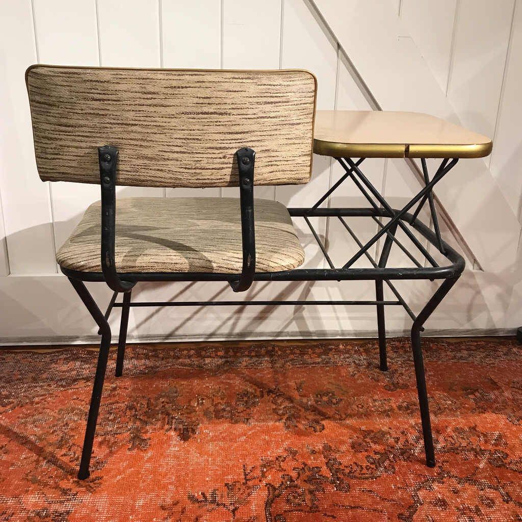 Vintage 1960s Mid-Century Modern "Gossip Bench" | touchGOODS
