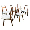 Vintage Danish Modern Teak Dining Chairs - Set of 6 | touchGOODS