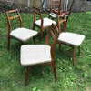 Vintage Danish Modern Teak Dining Chairs - Set of 6 | touchGOODS