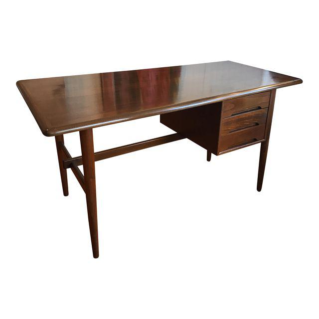 Vintage Mid-Century Modern Walnut Desk | touchGOODS