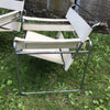 Vintage Mid-Century Modern Wassily Chrome & Leather Chairs - A Pair | touchGOODS