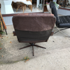 Vintage Patchwork Leather Swivel Recliner | touchGOODS