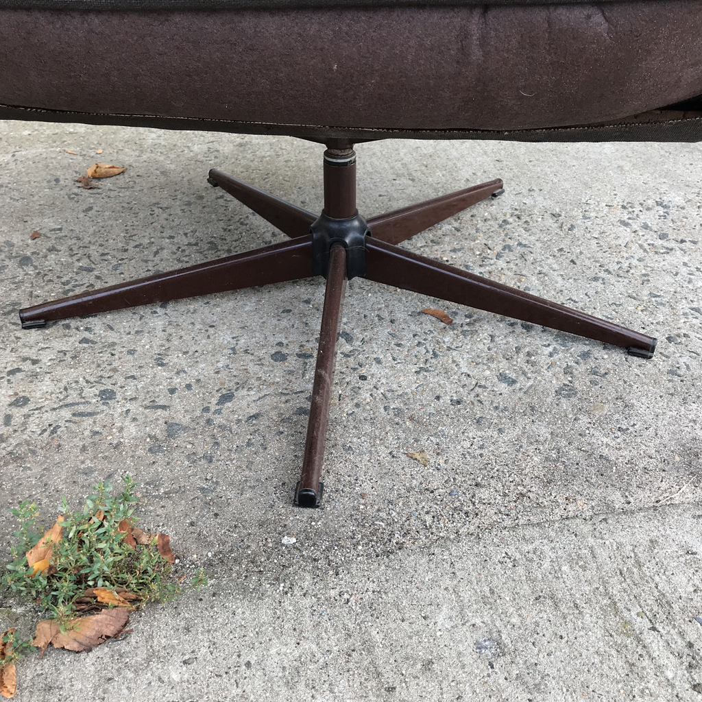 Vintage Patchwork Leather Swivel Recliner | touchGOODS